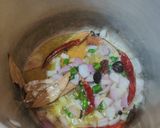 A picture of step 4 of Moong Daal khichdi.