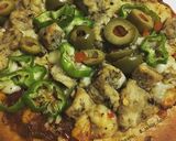 A picture of step 7 of Pepper Chicken Pizza.