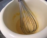 A picture of step 4 of Plum and Almond Clafoutis with Chickpea Flour.