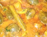 A picture of step 6 of Stuffed Brinjal Drumstick Sabzi.