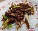 Gambar langkah 6 resipi Sambal Hijau Ikan Bilis Petai.