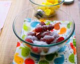 A picture of step 2 of Chewy Baked Custard / Strawberry and Pineapple Clafoutis.