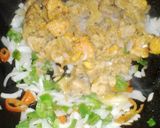 A picture of step 1 of Stuffed cheesy chicken toast.