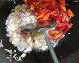 Foto langkah ke 5 dari resep Tumis bunga pepaya teri.