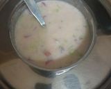 A picture of step 2 of Mix veg Raita.