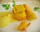 Foto del paso 16 de la receta Buñuelos de langostinos con bacalao