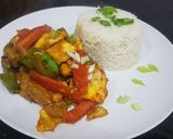 A picture of step 7 of Chicken jalfrezi.