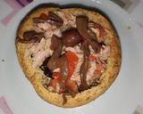 Foto del passaggio 2 della ricetta Canestrini ripieni 🍅🍆🥫🥖