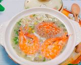 Hình bước làm 4 của món Súp ghẹ tôm tóc tiên