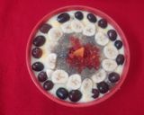 A picture of step 3 of FRUIT CUSTARD  WITH CHIA SEEDS.