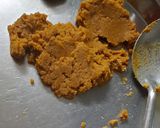 A picture of step 2 of Mathura style peda.