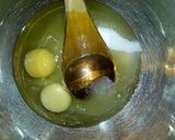 A picture of step 3 of Spanish filled bread.