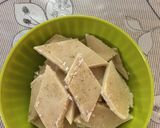 A picture of step 2 of Peanut katli.