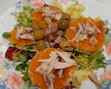 Foto del paso 4 de la receta: Ensalada de pollo con naranja