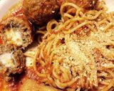 Foto langkah ke 5 dari resep Slow Cooker Spagetthi Meatball isi Mozzarella 🍝👌.
