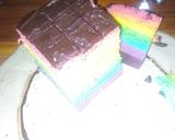 Foto langkah ke 5 dari resep Steam rainbow cake.
