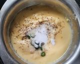 A picture of step 2 of Green Onion chilla.
