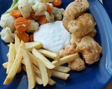 Csirkemell falatkák tempura bundában gluténmentesen recept fázis 4 fotója