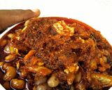 A picture of step 6 of Unpeeled Ginger Ewa Agoyin Sauce.