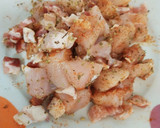 Foto del paso 3 de la receta: Espaguetis con pollo y panceta en salsa al vino