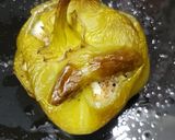 A picture of step 3 of Baked egg in the bell pepper!.