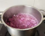 Hình bước làm 2 của món Chè môn lá cẩm