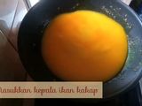 Kepala Kakap Merah Bumbu Kuning ala Rianti Kitchen