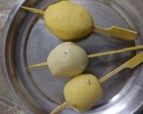 A picture of step 2 of Potatoes Tornadoes.