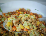Foto del paso 6 de la receta: Ensalada de lentejas y verduras con aderezo de guacamole