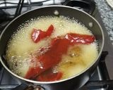 A picture of step 2 of Mole de Olla.