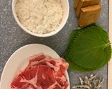 豬肉豆乾炒飯的食譜步驟1照片