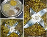 A picture of step 1 of Masala Dalwada with Chutney.