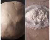 A picture of step 1 of Amulchini paratha and nadia paratha.