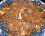 Foto del paso 22 de la receta: Fideos caseros negros con salsa de mare para Pascua !!!!