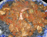 Foto del paso 22 de la receta: Fideos caseros negros con salsa de mare para Pascua !!!!