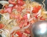 A picture of step 3 of Pindi rajma and jeera rice.