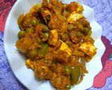 A picture of step 11 of Veg kolapuri.