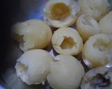 A picture of step 2 of Besan stuffed potatoes.