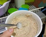 Hình bước làm 1 của món Bánh chuối yến mạch mini với trứng nướng cho bữa sáng nhanh-gọn-thú vị