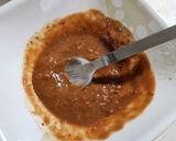 A picture of step 1 of Noodles with Century Egg and Peanut Sauce.