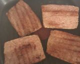 A picture of step 4 of Homemade square sausage, (served here with toast and eggs.).
