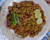 A picture of step 8 of Green chilli qeema.