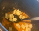 A picture of step 2 of Three spice Potato rice.