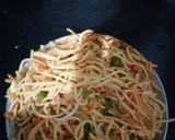 A picture of step 3 of Veg hakka noodles.