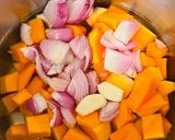 A picture of step 2 of Butternut Squash Soup.