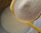 A picture of step 1 of Rava rasmalai.
