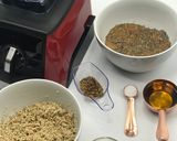 A picture of step 1 of Quinoa bread with chia seeds, zucchini and carrots.