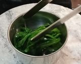 A picture of step 3 of Kala chana palak -Semi dry masala sabji.