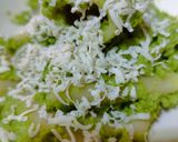 Foto del passaggio 5 della ricetta 40🧑🏻‍🍳 paccheri al pesto di piselli e merluzzo