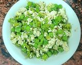 A picture of step 3 of Green Peas and Paneer Bhurji.